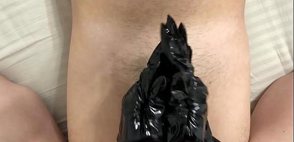  Sexy Queen Makes Handjob in Latex Gloves